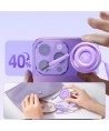 Joyroom Colorful Series S-A40 Cable Retractable 3in1 USB-A - USB-C / Lightning / Micro USB 1m - Purple