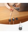 Joyroom JR-ZS368 magnetic cable organizer - black (3 pcs.)