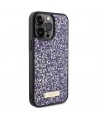 Guess Rhinestone Metal Logo case for iPhone 15 Pro - pink