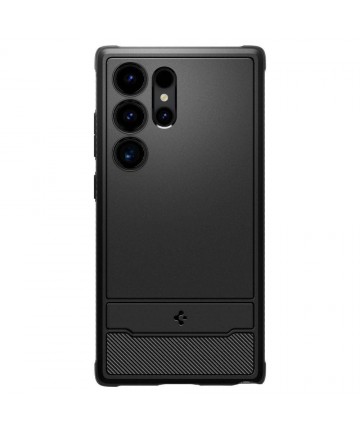 Spigen Rugged Armor Case for Samsung Galaxy S24 Ultra - Matte Black