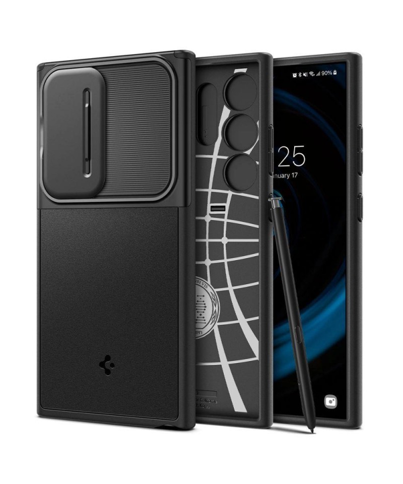 Spigen Optik Armor Case for Samsung Galaxy S24 Ultra - Black