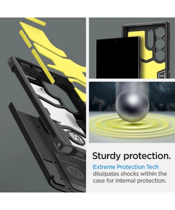 Spigen Tough Armor Case for Samsung Galaxy S24 Ultra - Black