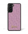 Guess Glitter Script case for Samsung Galaxy S24 - purple