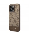 Guess GUHCP14LG4GLBR iPhone 14 Pro 6.1" brown/brown hard case 4G Stripe Collection