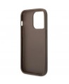Guess GUHCP14LG4GLBR iPhone 14 Pro 6.1" brown/brown hard case 4G Stripe Collection