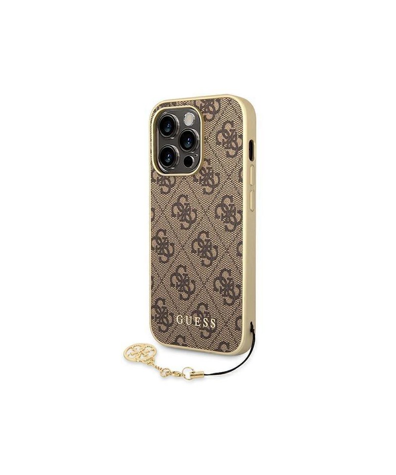 Guess GUHCP14LGF4GBR iPhone 14 Pro 6.1 "brown / brown hardcase 4G Charms Collection