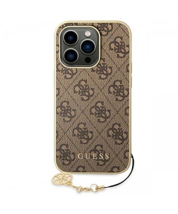 Guess GUHCP14LGF4GBR iPhone 14 Pro 6.1 "brown / brown hardcase 4G Charms Collection
