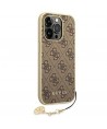 Guess GUHCP14LGF4GBR iPhone 14 Pro 6.1 "brown / brown hardcase 4G Charms Collection