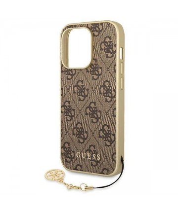Guess GUHCP14LGF4GBR iPhone 14 Pro 6.1 "brown / brown hardcase 4G Charms Collection