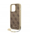 Guess GUHCP14LGF4GBR iPhone 14 Pro 6.1 "brown / brown hardcase 4G Charms Collection