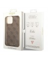 Guess GUHCP14LGF4GBR iPhone 14 Pro 6.1 "brown / brown hardcase 4G Charms Collection