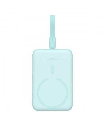 Baseus Magnetic Mini MagSafe 10000mAh 20W powerbank with built-in Lightning cable - blue + Baseus Simple Series USB-C - USB-C 60