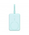 Baseus Magnetic Mini MagSafe 10000mAh 20W powerbank with built-in Lightning cable - blue + Baseus Simple Series USB-C - USB-C 60