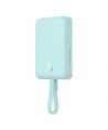 Baseus Magnetic Mini MagSafe 10000mAh 20W powerbank with built-in Lightning cable - blue + Baseus Simple Series USB-C - USB-C 60