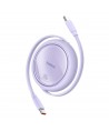 Baseus Free2Draw Mini USB-C - USB-C retractable cable 100W 1m - purple