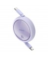 Baseus Free2Draw Mini USB-C - USB-C retractable cable 100W 1m - purple