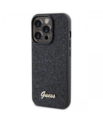 Guess Disco Metal Script case for iPhone 14 Pro Max - black
