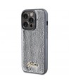 Guess Sequin Script Metal case for iPhone 14 Pro Max - silver