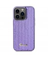 Guess Sequin Script Metal case for iPhone 14 Pro Max - purple