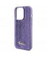 Guess Sequin Script Metal case for iPhone 14 Pro Max - purple
