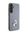 Karl Lagerfeld KLHCS24MPSAKCMPG S24+ S926 hardcase gray/gray Saffiano Karl & Choupette Metal Pin