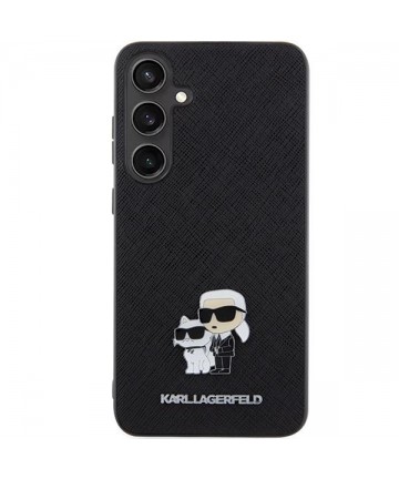 Karl Lagerfeld KLHCS24MPSAKCMPK S24+ S926 hardcase black/black Saffiano Karl & Choupette Metal Pin