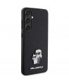 Karl Lagerfeld KLHCS24MPSAKCMPK S24+ S926 hardcase black/black Saffiano Karl & Choupette Metal Pin