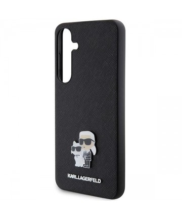 Karl Lagerfeld KLHCS24MPSAKCMPK S24+ S926 hardcase black/black Saffiano Karl & Choupette Metal Pin