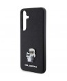 Karl Lagerfeld KLHCS24MPSAKCMPK S24+ S926 hardcase black/black Saffiano Karl & Choupette Metal Pin