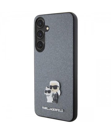 Karl Lagerfeld KLHCS24SPSAKCMPG S24 S921 hardcase gray/gray Saffiano Karl & Choupette Metal Pin