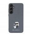 Karl Lagerfeld KLHCS24SPSAKCMPG S24 S921 hardcase gray/gray Saffiano Karl & Choupette Metal Pin