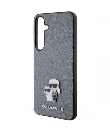 Karl Lagerfeld KLHCS24SPSAKCMPG S24 S921 hardcase gray/gray Saffiano Karl & Choupette Metal Pin