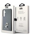 Karl Lagerfeld KLHCS24SPSAKCMPG S24 S921 hardcase gray/gray Saffiano Karl & Choupette Metal Pin