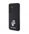 Karl Lagerfeld KLHCS24SPSAKCMPK S24 S921 hardcase black/black Saffiano Karl & Choupette Metal Pin