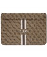 Guess 4G Printed Stripes cover for a 16" laptop - brown