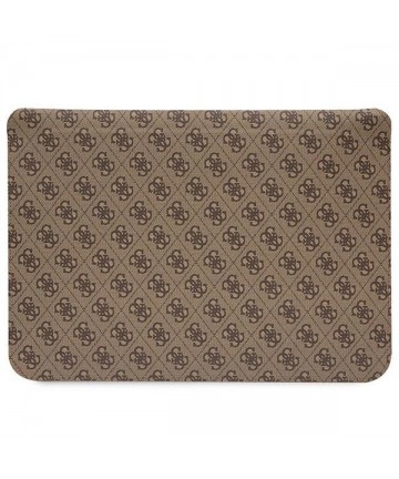 Guess 4G Printed Stripes cover for a 16" laptop - brown