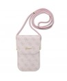 Guess handbag GUOWBP4SNSP - pink 4G Metal Script Logo