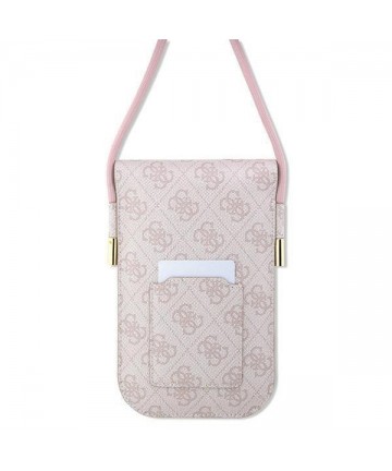 Guess handbag GUOWBP4SNSP - pink 4G Metal Script Logo