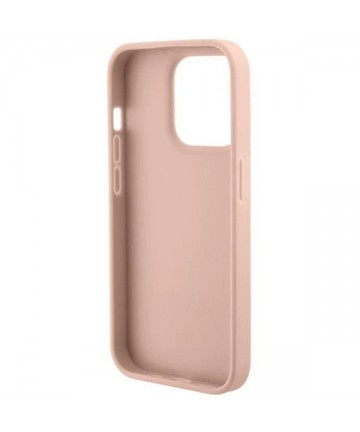 Guess GUHCP15XPCRTHCP iPhone 15 Pro Max pink/pink hardcase Croco Triangle Metal Logo