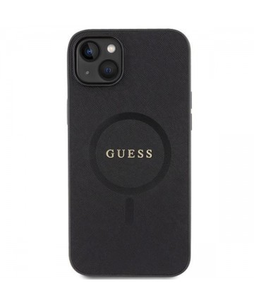 Guess GUHMP15MPSAHMCK iPhone 15 Plus 6.7" black/black hardcase Saffiano MagSafe