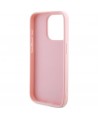 Guess GUHCP15XPSAIRSP iPhone 15 Pro Max 6.7" pink/pink hardcase Saffiano Iridescent Script