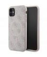 Guess GUHMN61G4GFRP iPhone 11 6.1" / Xr pink/pink hardcase 4G Collection Leather Metal Logo MagSafe