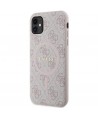 Guess GUHMN61G4GFRP iPhone 11 6.1" / Xr pink/pink hardcase 4G Collection Leather Metal Logo MagSafe