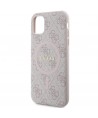 Guess GUHMN61G4GFRP iPhone 11 6.1" / Xr pink/pink hardcase 4G Collection Leather Metal Logo MagSafe