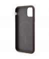 Guess GUHMN61G4GFRW iPhone 11 6.1" / Xr brown/brown hardcase 4G Collection Leather Metal Logo MagSafe