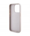 Guess 4G Collection Leather Metal Logo MagSafe Case for iPhone 14 Pro Max - Pink