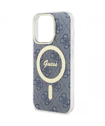 Guess IML 4G MagSafe case for iPhone 15 Pro - blue