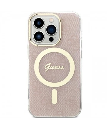 Guess IML 4G MagSafe case for iPhone 15 Pro - pink