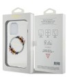 Guess IML Flowers Wreatch MagSafe case for iPhone 15 Pro - transparent