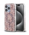 Guess IML GCube MagSafe case for iPhone 15 Pro - pink